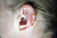 Stiletto Placement Rings 16G Gold