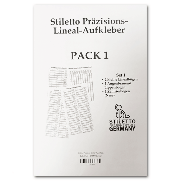 Stiletto Präzisions-Lineal-Aufkleber Set