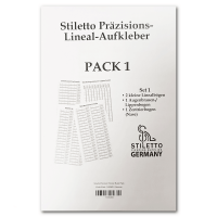 Stiletto Präzisions-Lineal-Aufkleber Set
